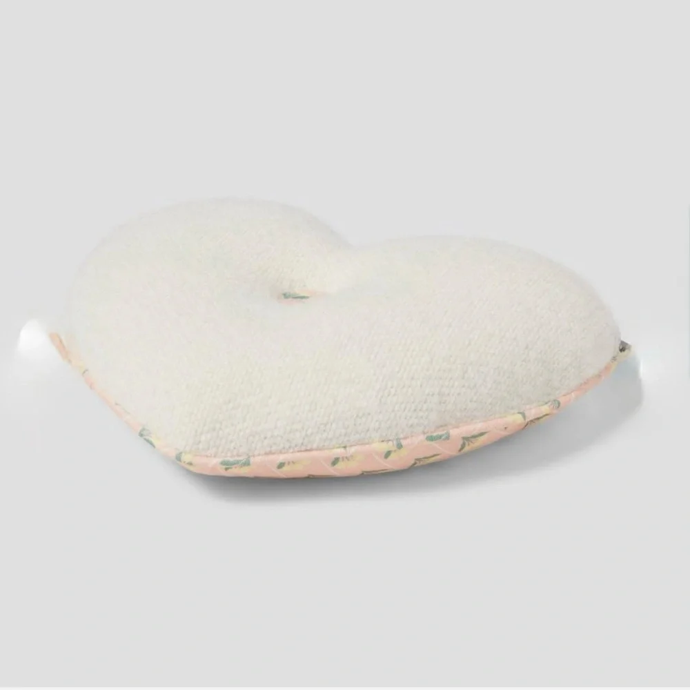 Floral Heart-Shaped Pillow Throw pillows reversible